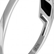 Abalone Silver Ring, r474